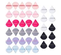 40 Morceaux De Bouffée De Triangle, Éponge De Maquillage, Mini Bouffée, Outils De Maquillage, Bouffée Portable