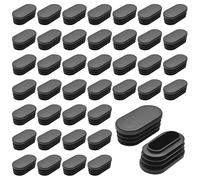 40 Morceaux De Tuyaux Elliptiques, Des Bouchons En Plastique Forts, Des Accessoires De Pied De Meubles Résistants À La Rayure, Aux Chaises Et Aux Mains Courantes D'Escalier.