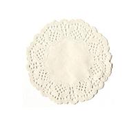 40 napperons en papier blancs Ø 9 cm