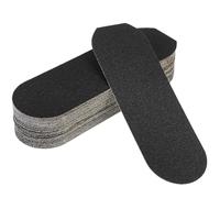 40 Papiers de Verre Pieds, Outil Enlèvement Callosités et Cuticules, Noir | Accessoires Pédicure Portables, Exfolie la Peau Sèche, Adoucit les Talons Craquelés, Lisse les Durillons Rebelles