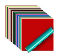 40 paquets de feuilles de vinyle adhésif, 30,48 x 30,48 cm, vinyle adhésif iImagine (brillant et mat) pour enseignes, Silhouette et toutes les machines de découpe