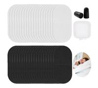 40 patchs buccaux anti-ronflement avec 1 paire de bouchons d'oreilles en mousse - Solution pour hommes, favorise la respiration nasale.