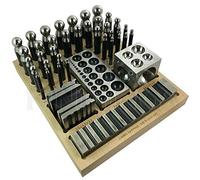 40 PC jumbo Doming bloc et Punch Set en acier de Dapping Die joailliers Outil