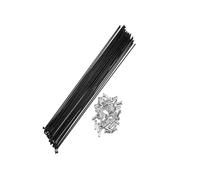 40 Pcs 14G foyBicycle Spokes & Nipples Set - 260/278/286/292/297/300mm Steel Spokes - Universal Wheel Spokes for Mountain Bike, Road Bike & City Cycles - Complete Wheel Repair Kit(40 Pcs 278mm)