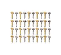 40 pcs 6 mm Mini Brads Gold Silver Electroplasage Round Brass Metal Paper Finders Brads for DIY Craft Scrapbooking