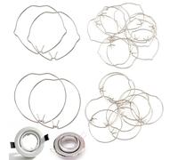40 PCS Anneaux À Ressort, Clips de Fixation, Ressort de Retenue de 50 mm pour Lampes Gu10 Et Mr16, Utilisés pour La Fixation Des Ampoules Led Et Halogènes Dans Les Divers Éclairages Intérieurs