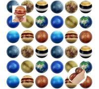 40 Pcs Balles Anti-Stress, Système Solaire Balles De Planète Jouet De Fête Neuf Planètes Balle 5cm,Jouets à Presser pour Enfants&Adultes pour Soulager Le Stress,Festivals,Prix scolaires-10 Styles
