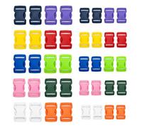 40 Pcs Boucles Attache Plastique Rapide 25mm/20mm pour Sangles,Sacs à Dos | Boucles de Remplacement en Plastique,Clip à Boucle à Libération Rapide pour Sangles de Tente,Collier Chien,10 Couleurs