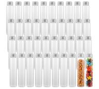40 Pcs Bouteille Sensorielle Bebe 110 ml, Tubes à Essai en Plastique Bouteille Sensorielle Vide avec Bouchons à Visser, Transparent Bouteille Sensorielle Vide Pour Les Bonbons, Les Fêtes, Les Liquide