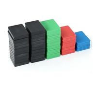40 Pcs Cale Plastique, Jeu de Cale Fenetre, Cales en Plastique, Cales de Vitrage en Plastique, Blocs de Vitrier, Blocs Espacement pour Fenêtre Terrasse Bois Parquet Pose de Carreaux (4 Tailles)