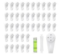 40 PCS Crochet Mural,Crochets Muraux pour Cadre Photo Kit de Suspension de Tableaux Non-Trace Crochets De Support Murals Clous Mural pour Suspendre pour Accrocher des Tableaux des Photos des Miroirs