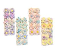 40 pcs de cheveux de bébé liens cheveux fleur 2 '' 'Coulais élastiques sans dégâts fleur