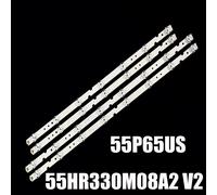 40 PCS For 10 TV Bande LED, 55P65US, 55U3800C, 55P65, 55D6, 55F6, 55inj, 4C-LBcape, 8-HR03J, 55HR330M07B2, 55HR330M08A2, V2HR330M07B2, 55HR330M08A2 V2, ensemble de 40 pièces ""Nipseyteko