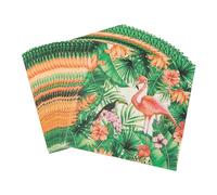 40 Pcs Hawaii Serviette de Table Fêtes de Famille Serviettes en Papier Tropicales Jungle Table Papier Aloha Flamant Serviette Papier pour Dîner Cocktail Fête Garden Parties Famille