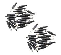 40 pcs noir 2,5 mm x 5,5 mm Power male Plug Jack adaptateur