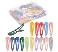 40 pcs Pince à Cheveux Fille 5cm Colorées Barrettes à Cheveux en Métal Snap Barettes BB Accessoires de Cheveux pour Femmes Filles Enfants Bébé Fille