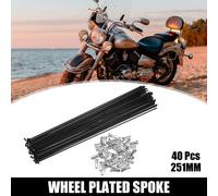 40 pcs Vélo Acier Rayons 14G Vélo Rayon 251mm Longueur avec Mamelons