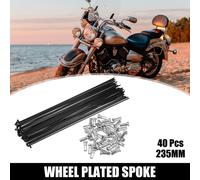 40 pcs Vélo Acier Rayons 14G Vélo Rayons 235mm Longueur avec Mamelons