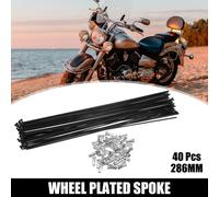 40 pcs Vélo Acier Rayons 14G Vélo Rayons 286 mm Longueur avec Mamelons