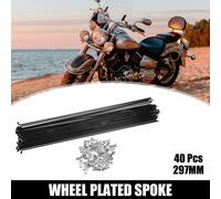 40 pcs Vélo Acier Rayons 14G Vélo Rayons 297mm Longueur avec Mamelons