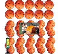 40 Petites Orange Ballon Basket, Mini Ballon de Basket avec Pompe, Balle Rebondissantes Enfant Gonflable, pour Panier de Basket Enfant Intérieur et Extérieur-14CM,Pool Beach Party fournitures