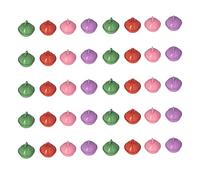 40 Petits Cloches 22mm, Couleurs Rose Vert Violet Rouge, Lot de 40 Pièces pour Décoration de Noël - Haute Brillance, Matériaux en Fer Résistant, Idéal pour Bricolage, Bijoux et