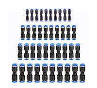 40 Pièce Connecteur à Poussoir Droit, Connecteur Droit Pneumatique, Raccord Rapide Air Push, pour une Connexion Rapide de la Tuyauterie D'air, des Outils Pneumatiques