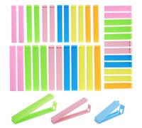 40 Pièce Pince Sachet Alimentaire Attaches,Clips de Fermeture Alimentaire Plastique Colorés,7/9/11cm Pince Sachet Alimentaire,Nourriture d'étanchéité Clips,Pour Bonbons