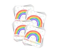 40 Pièce Serviette Papier Anniversaire,Ornement Arc En Ciel Filles Nappe Vive Enfant,Carnaval Petit GarçOn RéCeption Chatoyante Jolie Lingette De CéLéBration,Sequins Festival Carnavalesque pour FêTe