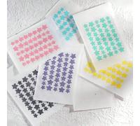 40 pièces/160 pièces/360 pièces Autocollants de masque de visage de dessin animé colorés, patchs d'hydrogel, accessoires photo, autocollants de décoration en forme d'étoile, pour camoufler les imperfe