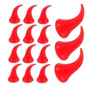 40 Pièces Accessoires de bandeau d'Halloween bandeau d'oreille de diable épingles à cheveux en corne du diable casque oreilles de diables casque d'halloween Plastique rouge