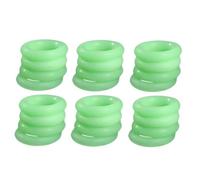40 Pièces Anneau Fluorescent en Silicone Ambiance Noël | Visible la Nuit, Aide à Installer les Piquets, Repérage Fluorescent pour Campeurs, Voyages Extérieurs et Bivouacs