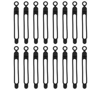40 Pièces Attaches de Câble en Silicone Noir, Réutilisables | Gestion des Câbles, pour Fils et Petits Appareils, Toucher Agréable, Maison et Bureau, Rangement Net