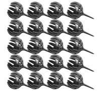40 Pièces Boîte Ronde à Engrais Plastique Noir, pour Bonsaï