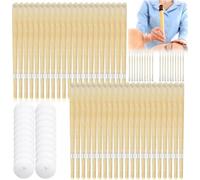 40 Pièces Bougies D’Oreilles, kit d'élimination du cérumen, Bougies Auriculaires en Cire d’Abeille 100% Naturelle, Disques De Protection,Bougie Oreilles Nettoyante Pour Détendez-Vous