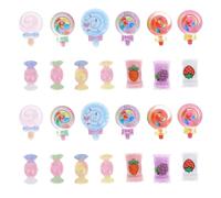 40 Pièces Breloques Décoratives pour Ongles, Bonbons | Nail Art, Style Adorable et Ludique, Options Mix-and-match, Usage Facile, pour Débutants