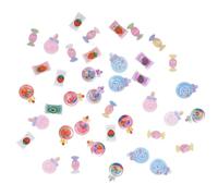 40 Pièces Breloques pour Ongles Bonbons Dessin Animé en Résine | Décorations Adorables et Ludiques, pour Débutants en Manucure Diy, Options Variées à Assortir