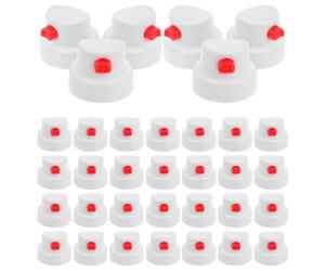 40 Pièces Buses de Pulvérisation de Peinture Blanc en Plastique | Buse en PE, Design Interchangeable à Jet en Éventail, pour Artistes Urbains et Projets Maison