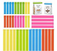40 Pièces Clips de Fermeture Sachet, 7 et 11 cm, Pinces pour Sacs Alimentaires Réutilisables en PP, Multicolores, pour Cuisine, Café, Biscuits, Céréales