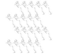 40 Pièces Clips de Fixation Transparents pour Support Caché | Plastique Clair, Maintien Stable sans Perçage, pour Stores Bois et Fenêtres, Usage Maison Bureau