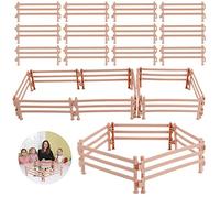 40 Pièces Clôture Jouets, Horse Corral Playset, Cheval Corral Clôtures Jouet de Paddock, Mini Jouet ClôTure Ferme, Barn Paddock, DIY Fermes Clôture de jeu pour enfants, Décorations Micro-paysages (B)