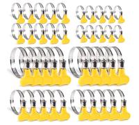 40 Pièces Collier de Serrage Inox, Collier de Serrage Métallique, Collier Durite, 32-44 mm Collier Serrage Durite pour Tuyau de Piscine Tuyau à Gaz Tuyau D'arrosage Robinet Machines à Laver