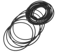 40 Pièces Courroie de Lecteur de Cassette en Caoutchouc Noir, 1 | Forme Carrée Pliée 35 à 85mm, pour Remplacement D’ancienne Pièce Usée