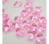 40 Pièces Cœurs en Cristaux de Diamant Perles en Verre de Décoration Table Décoration Diamants Acryliques pour Noël Mariage Mariage Fête Anniversaire Table