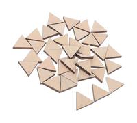 40 Pièces de Bois Triangulaires 30mm X 8mm, 40 Carreaux | Bois Beige à Surface Lisse Non Traitée, Formes Décoratives pour Mosaïque, Cadres Photo, Cartes Papier et Intérieur