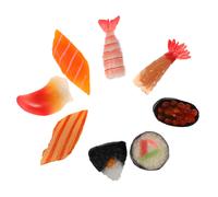 40 Pièces De Sushi Réaliste : Onigiri Japonais, Accessoires Pour Vitrine