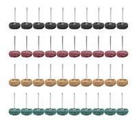 40 Pièces Disques de Polissage Abrasifs de 25 MM, Roue de Polissag, Brosse Polissage Perceuse, pour Polissage de Métaux et Matériaux non Métalliques, y Compris Tige en Métal