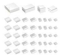 40 Pièces Dissipateurs de Chaleur pour Raspberry Pi 4 Modèle B, Aluminium Ensemble du Dissipateur Thermique avec Ruban Adhésif Thermo-Conducteur, pour Raspberry Pi 4B Dissipateurs.[V441]