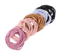 40 Pièces Élastiques à Cheveux Bracelets, Corde Élastique | Femmes et Adolescentes, Maintien Souple des Cheveux Moyens ou Épais, sans Tirer, Voyages et Fêtes