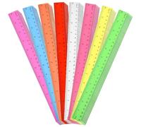 40 pièces ensemble de règles à bord droit règle en plastique transparent de 12 pouces avec échelles métriques et en pouces fournitures scolaires en vrac pour étudiants, designers, artistes et ingénie